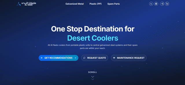 Al Nada Store — E-commerce project by dragondevs