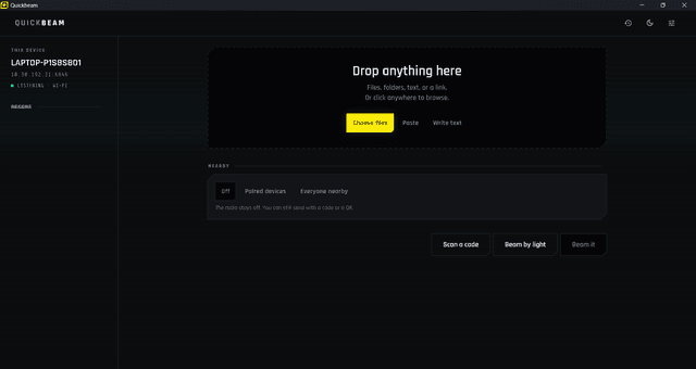 Quickbeam — Cross-platform App project by dragondevs